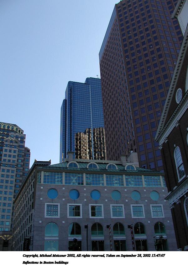 Reflections in Boston buildings