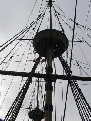 Rigging on the Mayflower-II