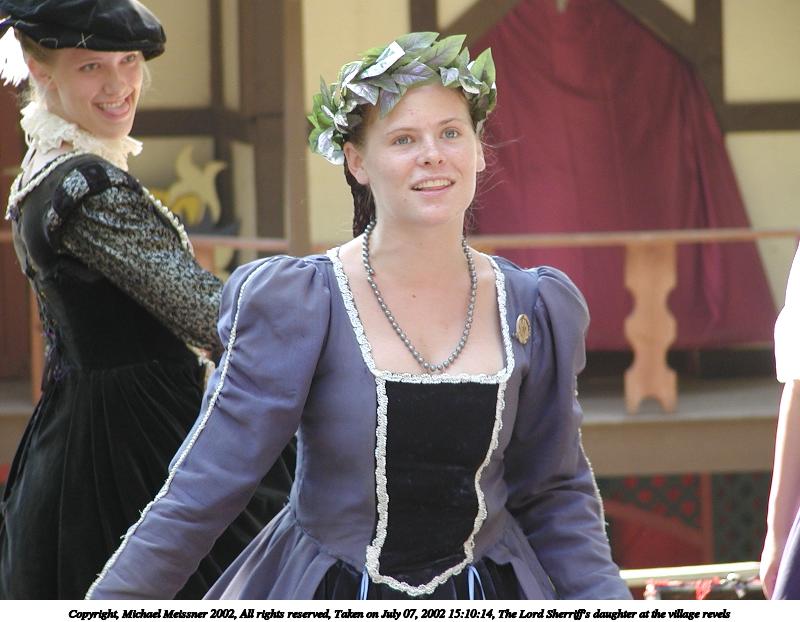 The Lord Sherriff's daughter at the village revels #3