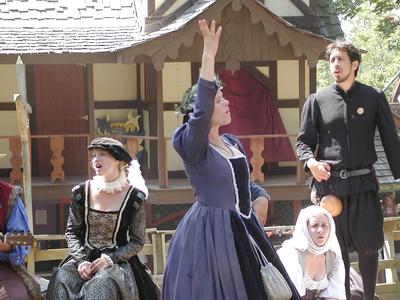 The Lord Sherriff's daughter at the village revels