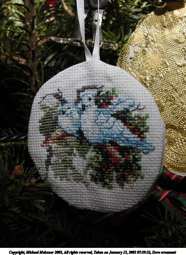 Dove ornament