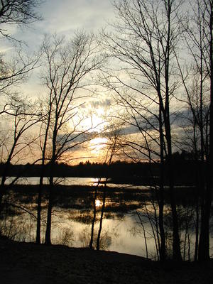 Sunset over Spectacle Pond #2