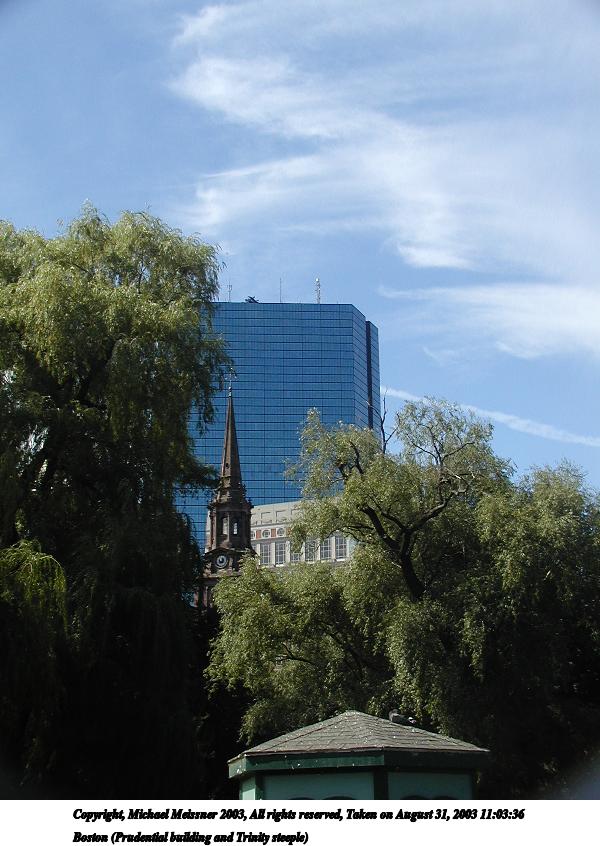 Boston (Prudential building and Trinity steeple)