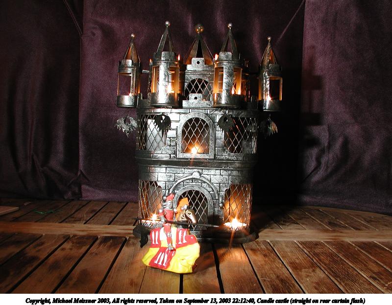 Candle castle (straight on rear curtain flash)