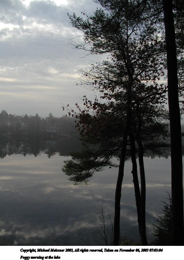 Foggy morning at the lake #3