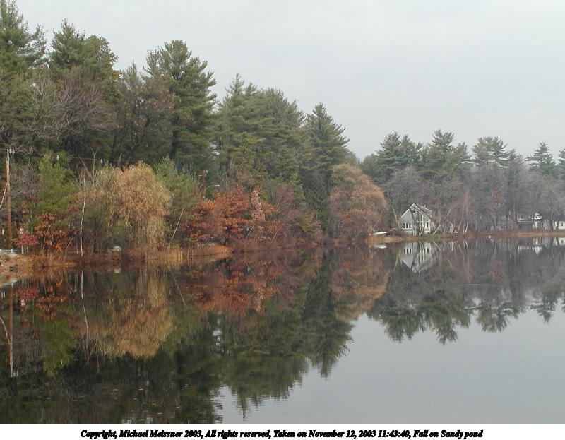 Fall on Sandy pond