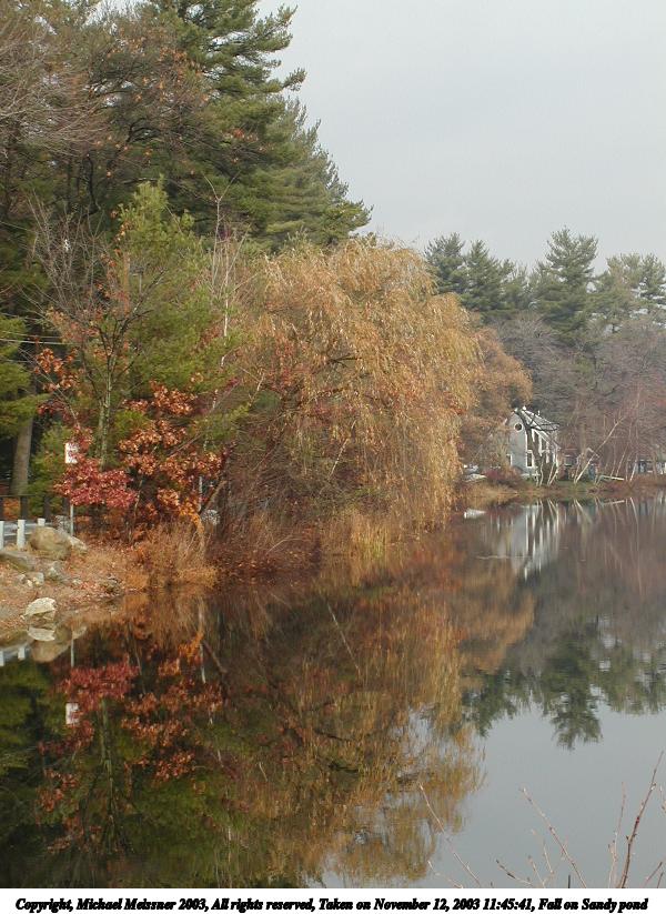 Fall on Sandy pond #2