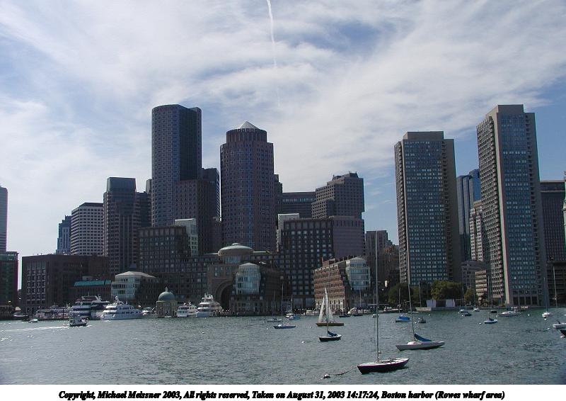 Boston harbor (Rowes wharf area)