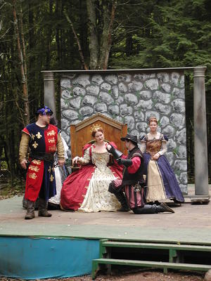 Lord Robert Dudley, Queen Elizabeth, and Sir Francis Drake