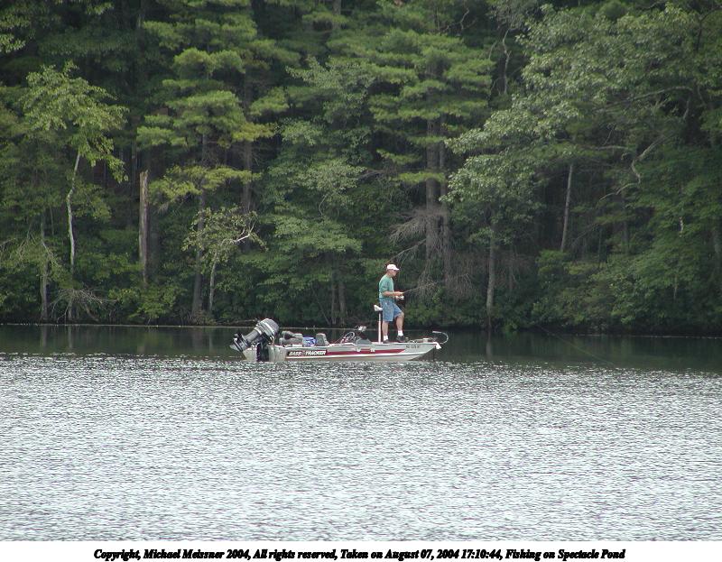 Fishing on Spectacle Pond