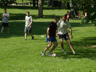Soccer on the common