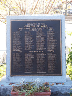Ayer Korean and Vietnam war memorials
