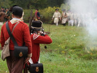 Firing upon the colonists