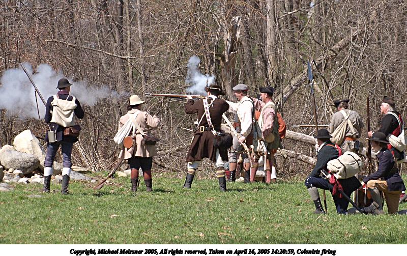 Colonists firing #2