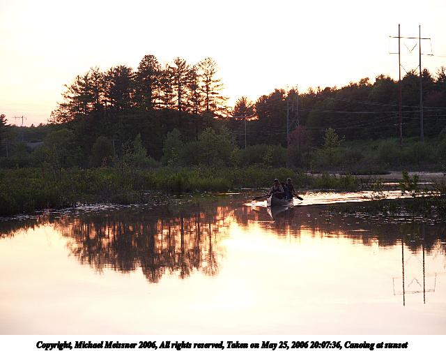 Canoing at sunset #2