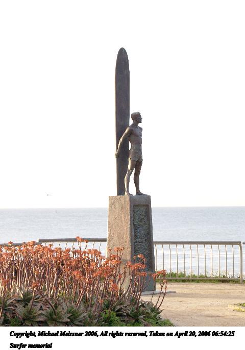 Surfer memorial