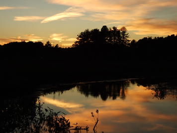 Sunset over Spectacle Pond #5