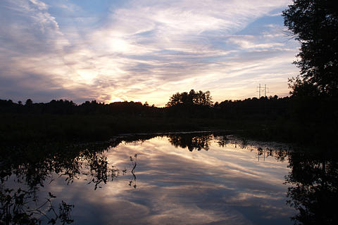 Sunset over Spectacle Pond #6