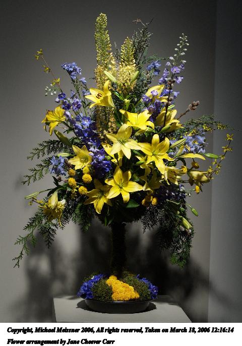 Flower arrangement by Jane Cheever Carr
