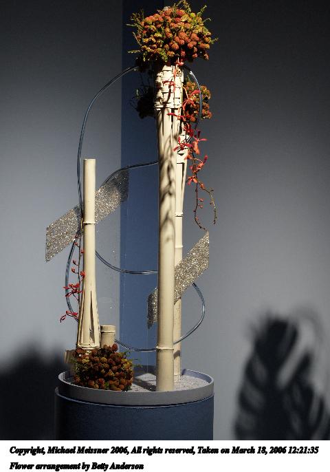 Flower arrangement by Betty Anderson