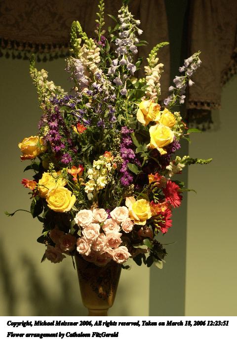 Flower arrangement by Cathaleen FitzGerald