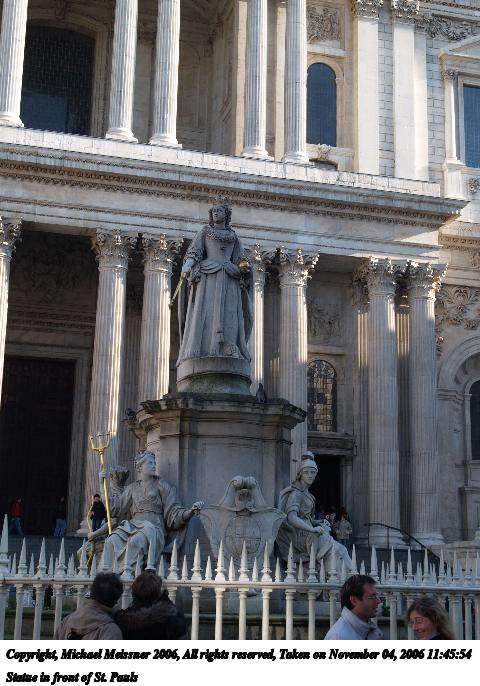 Statue in front of St. Pauls
