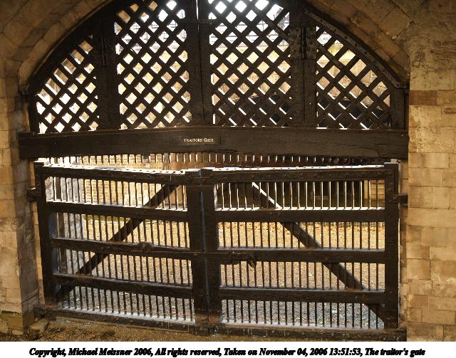 The traitor's gate