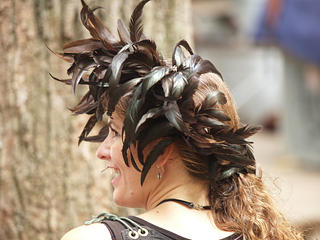 Feathered headpiece