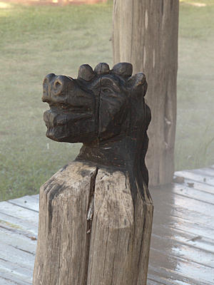 Carved post
