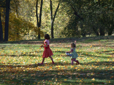 Kids in fall #2