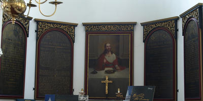 Altar panels from the Old North church