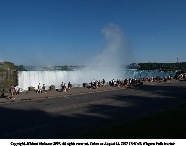 Niagara Falls tourists
