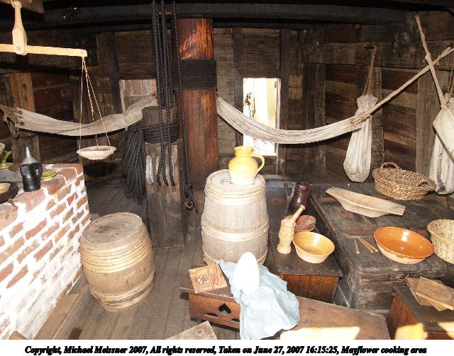 Mayflower cooking area