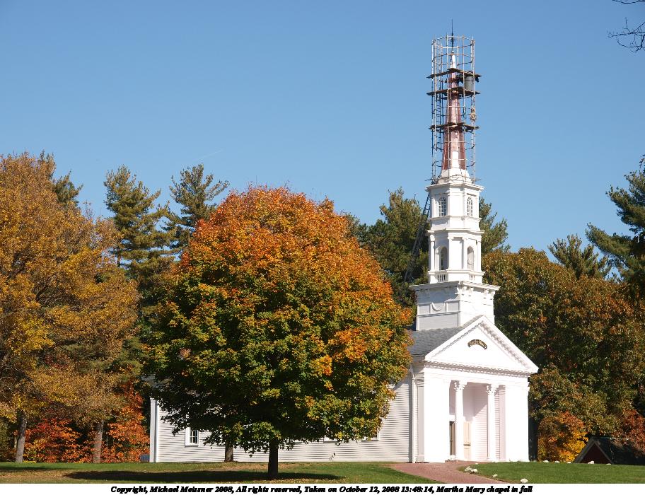 Martha Mary chapel in fall #2