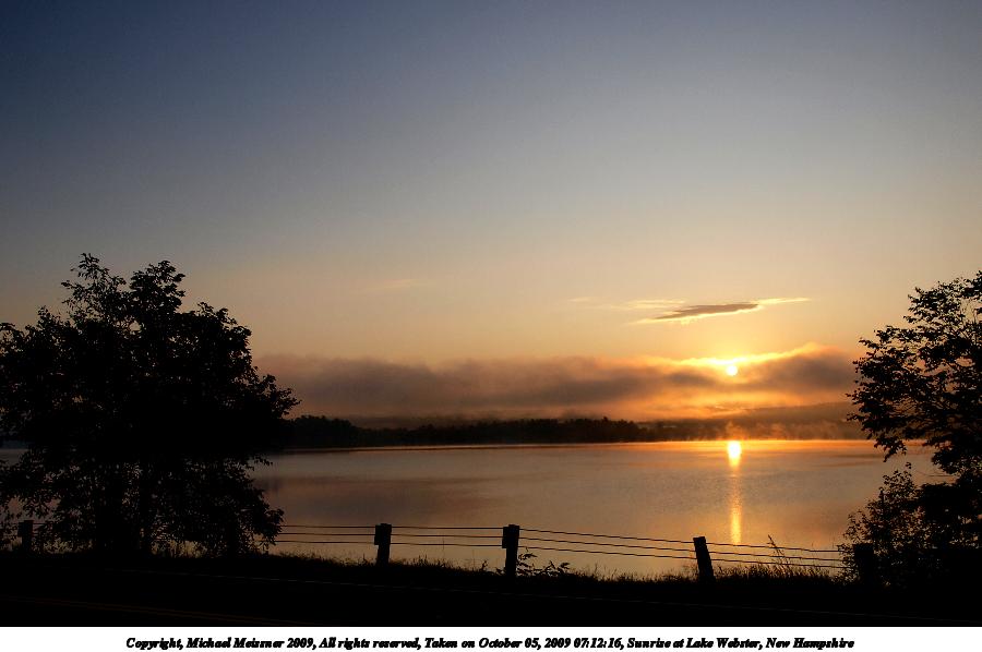 Sunrise at Lake Webster, New Hampshire #9