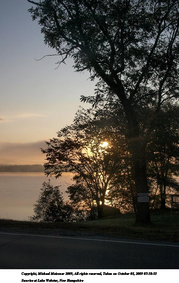 Sunrise at Lake Webster, New Hampshire #11