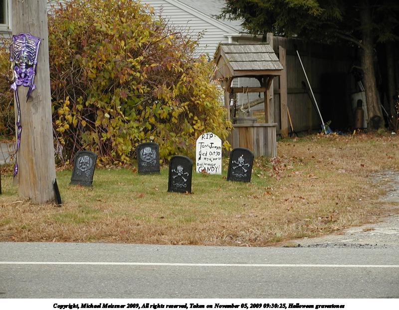 Halloween gravestones