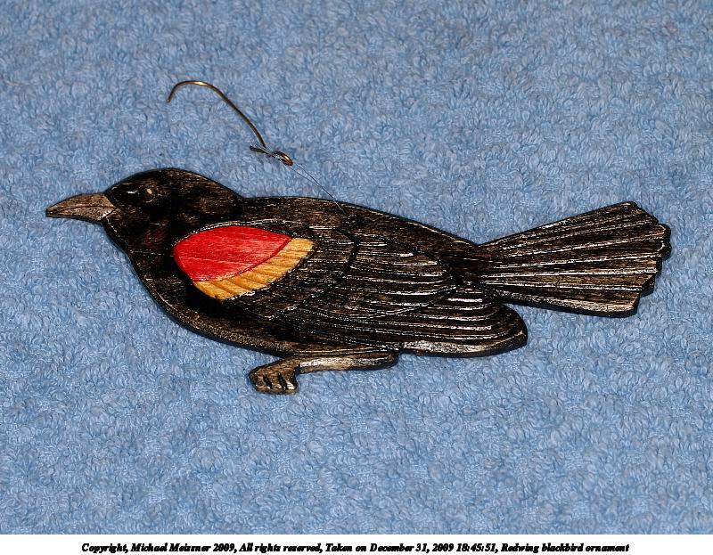Redwing blackbird ornament