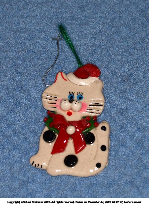 Cat ornament #3