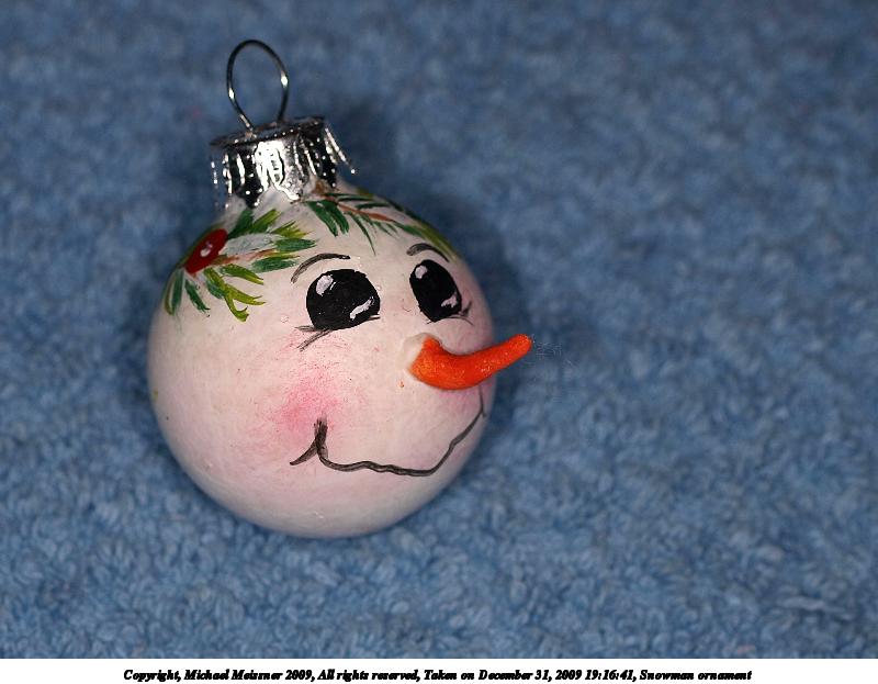 Snowman ornament #2
