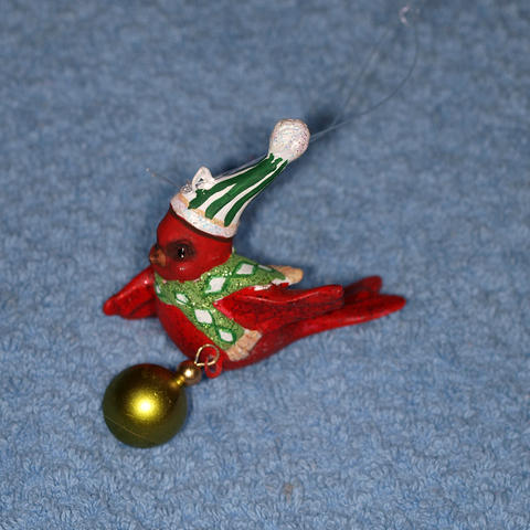 Cardinal ornament