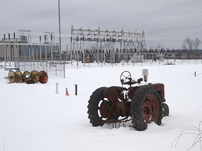 Tractor in the snow #2