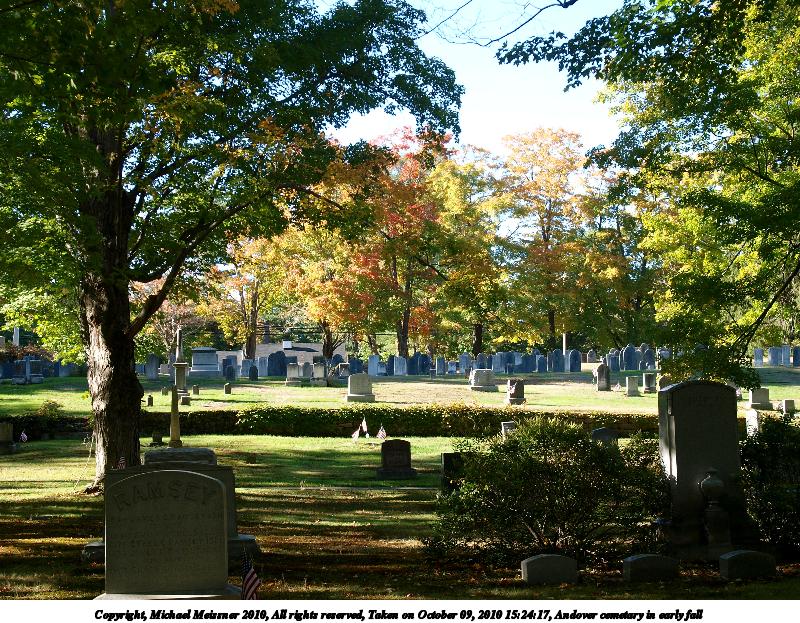 Andover cemetary in early fall