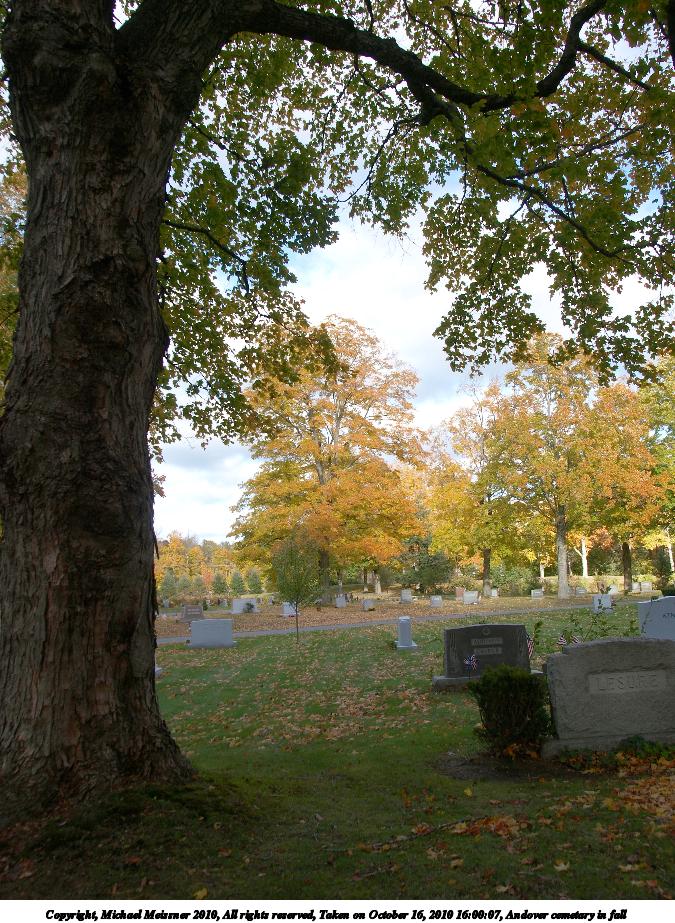 Andover cemetary in fall #9