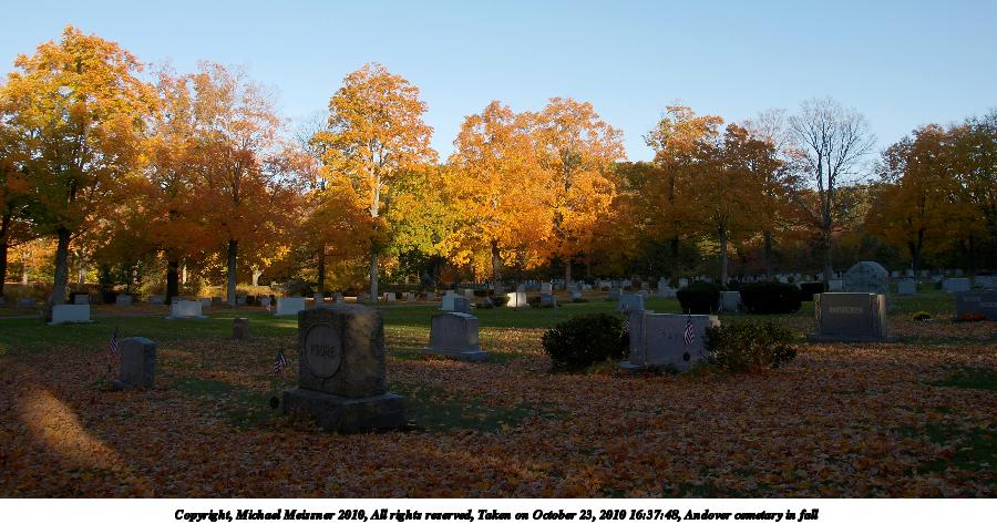 Andover cemetary in fall #12