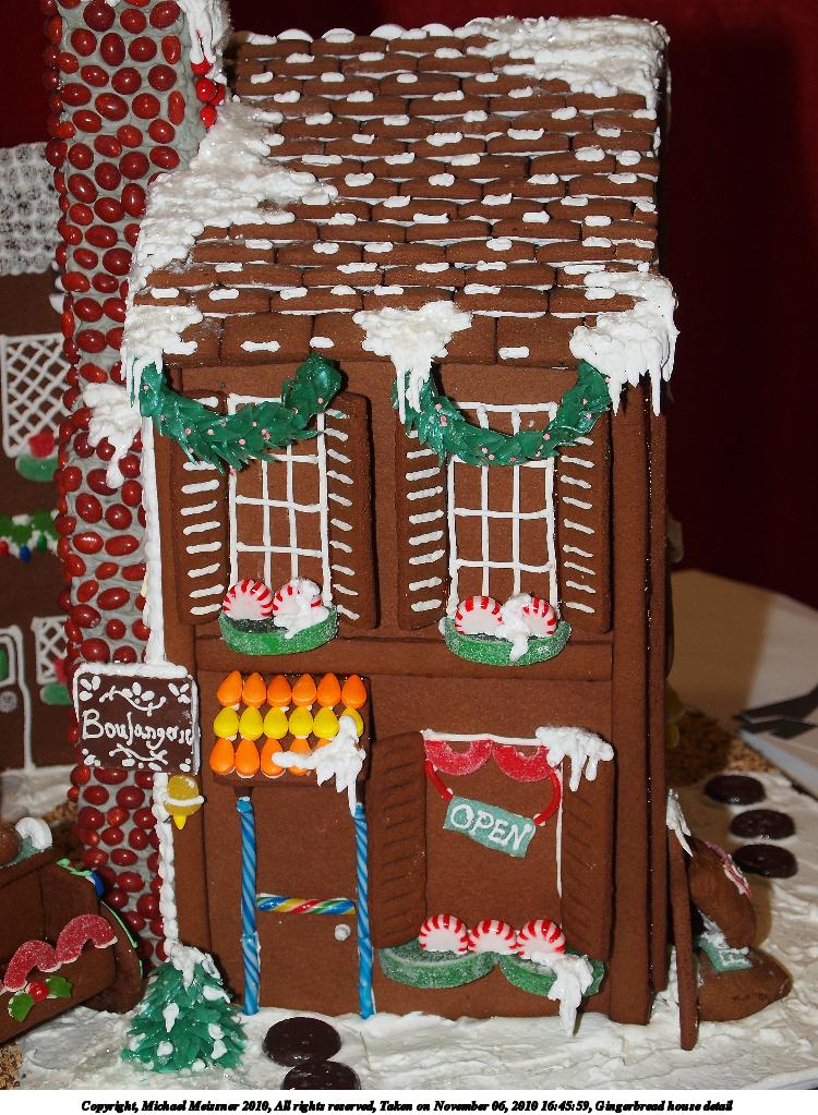 Gingerbread house detail