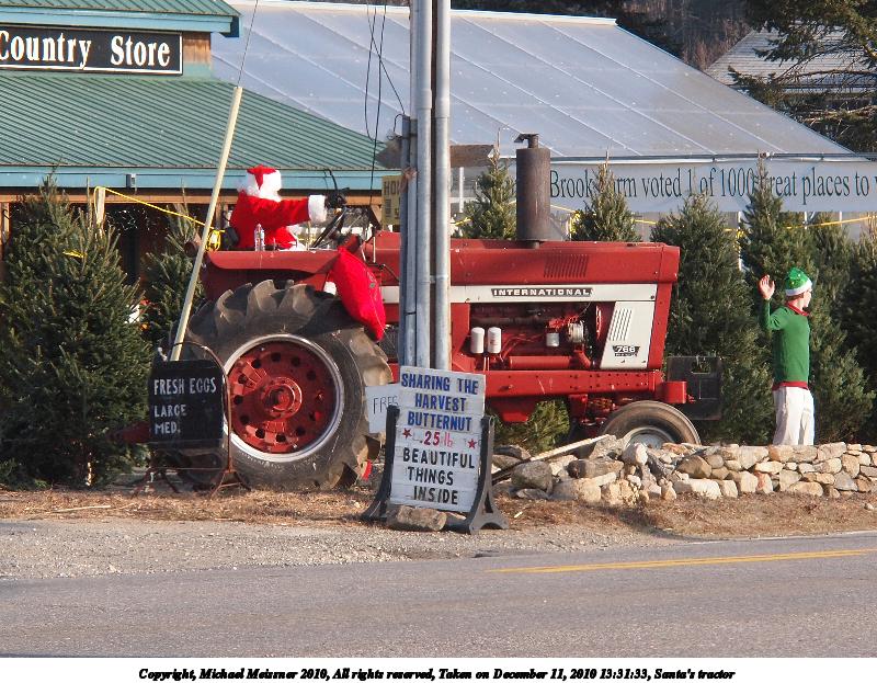 Santa's tractor