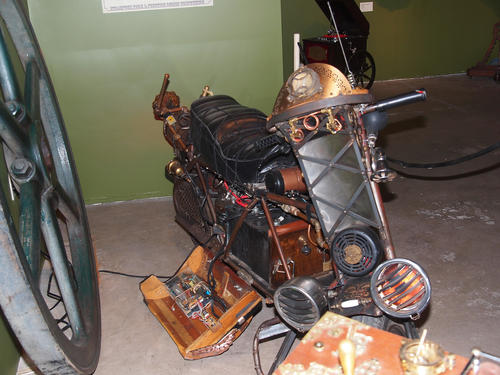 Steampunk motorcycle