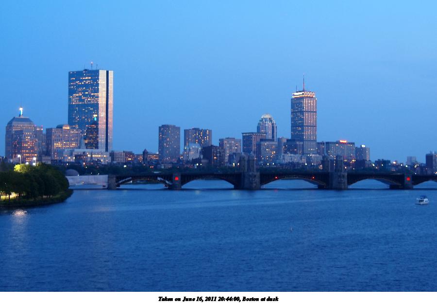 Boston at dusk #8