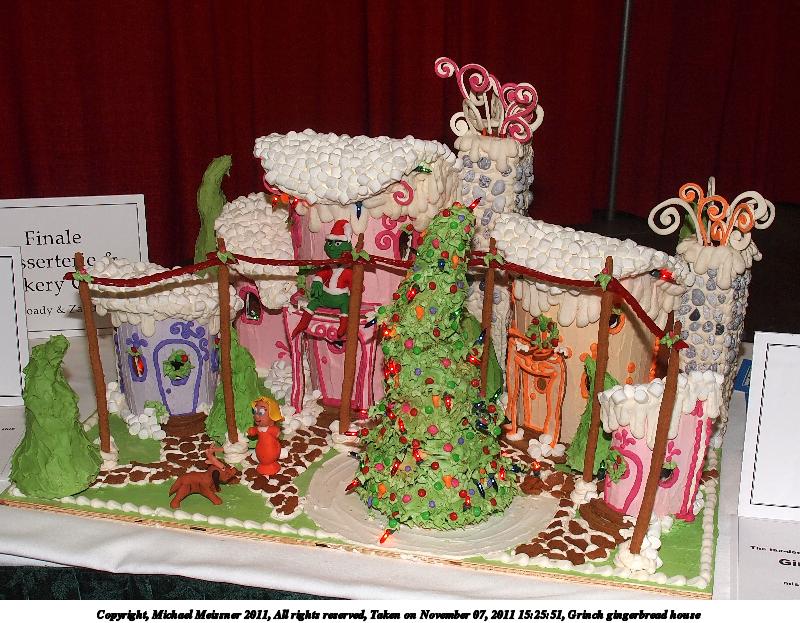 Grinch gingerbread house